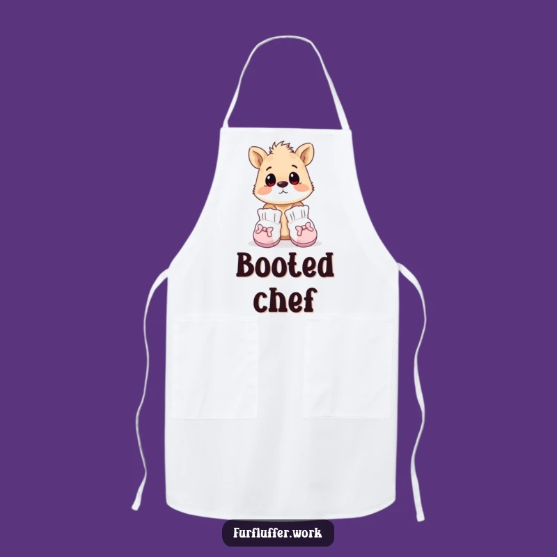 Funny Surprised Animal Booties Apron - Chef's Fashion Mishap Wear