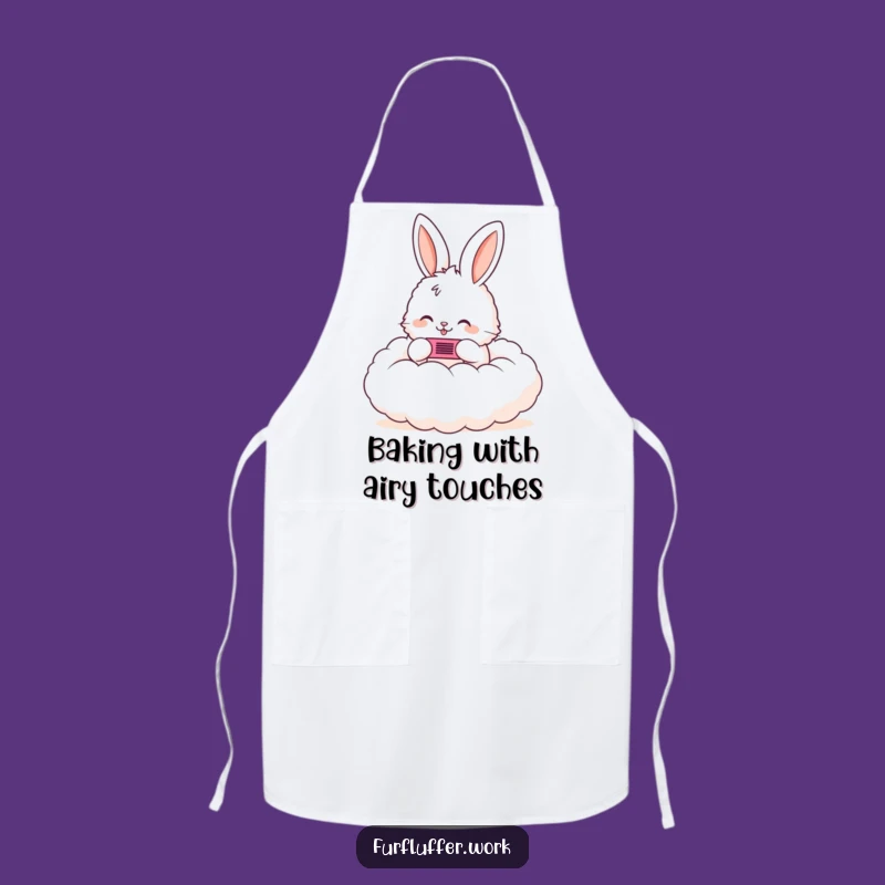 Funny Bunny Cloud Comb Apron: Cook with Whimsy and Gentle Flair