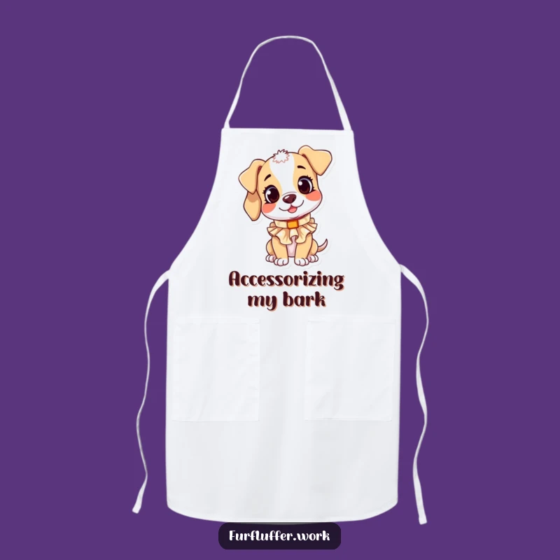 Funny Puppy Collar Apron: Hilarious Kitchen Helper for Playful Cooks