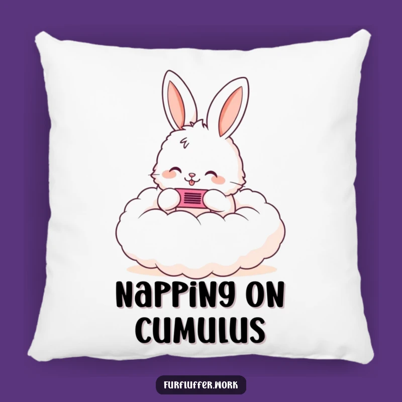 Funny Bunny Cloud Comb Pillow: Soft Cushion with Whimsical Charm