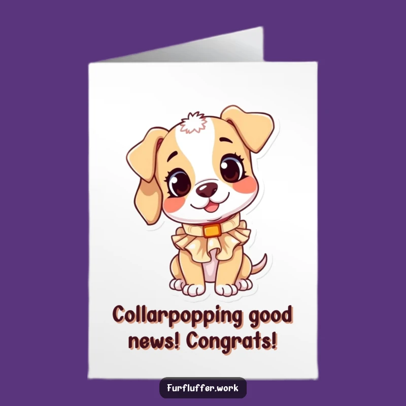 Free Printable Puppy Congrats Card: New Collar Celebration Downloadable Gift!