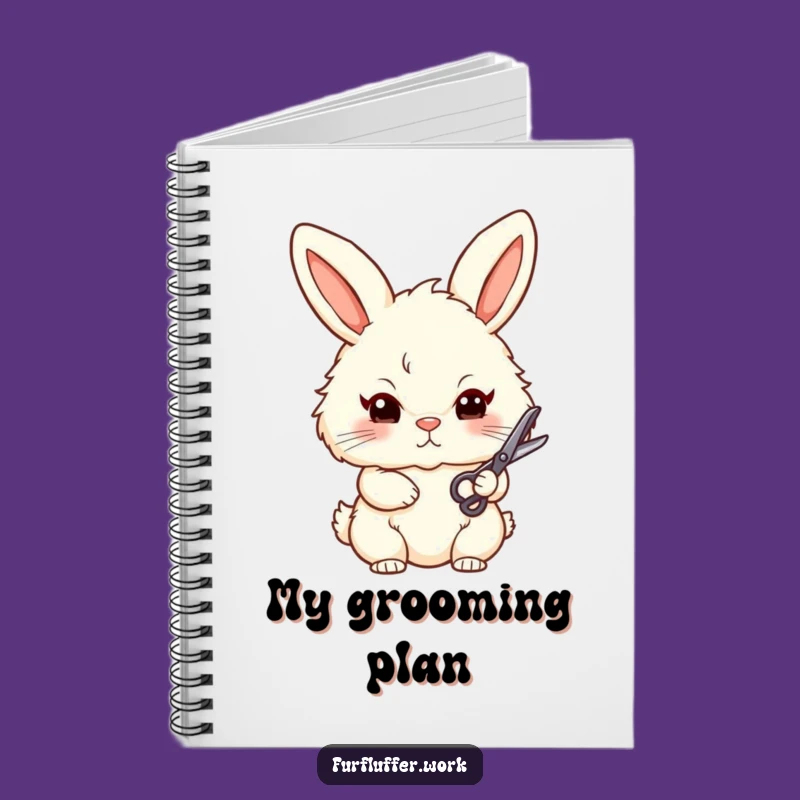 Funny Bunny Groomer Notebook - Organized Style, Perfect Stylist Gift