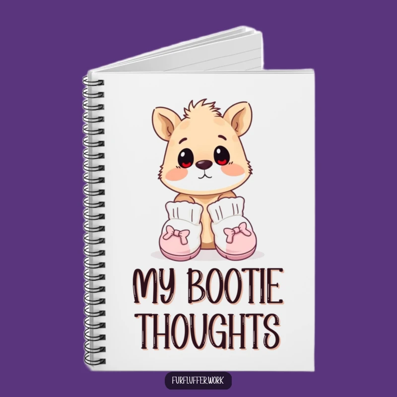 Funny Surprised Animal Booties Notebook - Jot Down Funny Fashion