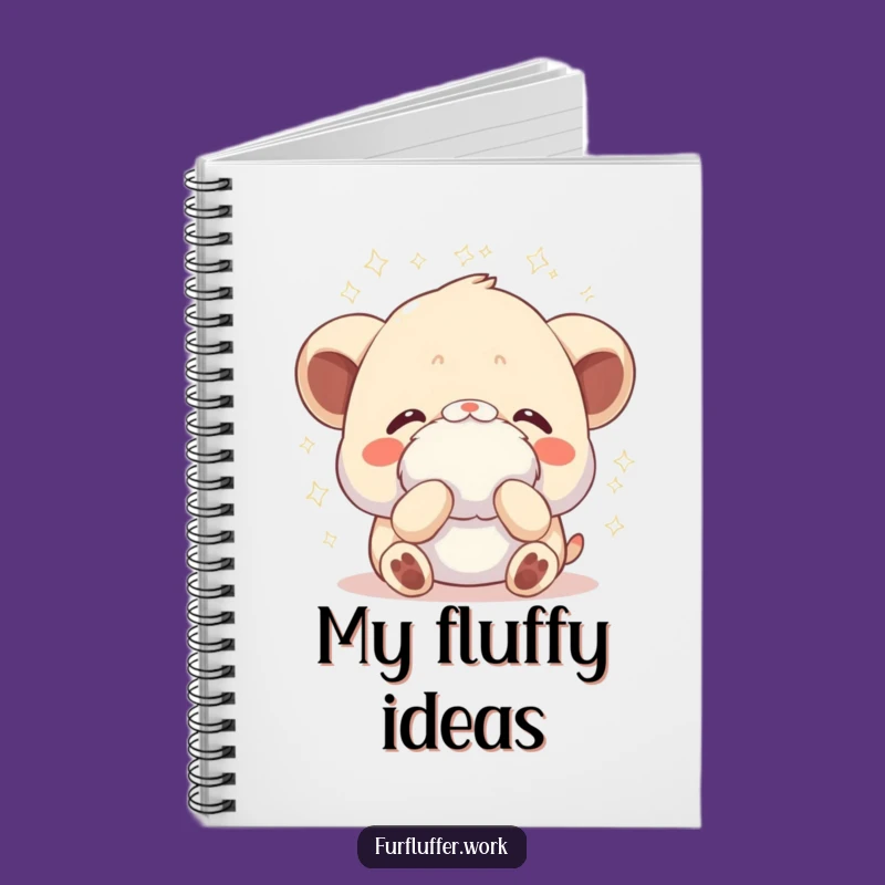 Funny Pampered Animal Fluff Notebook - Jot Down Sparkly Ideas