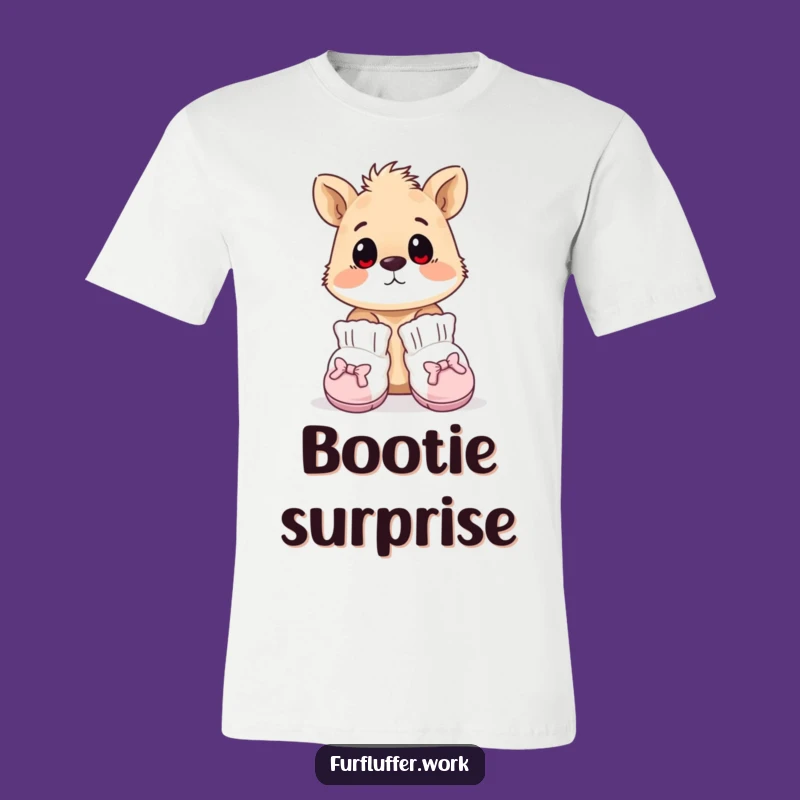 Funny Surprised Animal Booties T-Shirt - Comical Grooming Fashion Tee