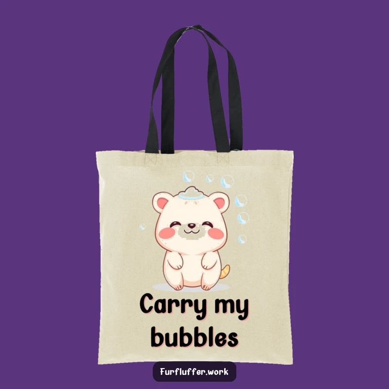 Funny Blissful Animal Bubble Tote Bag - Chic Spa Accessory