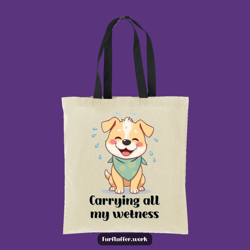 Funny Dog Water Shake Tote Bag: Carry Your Fun with Playful Style